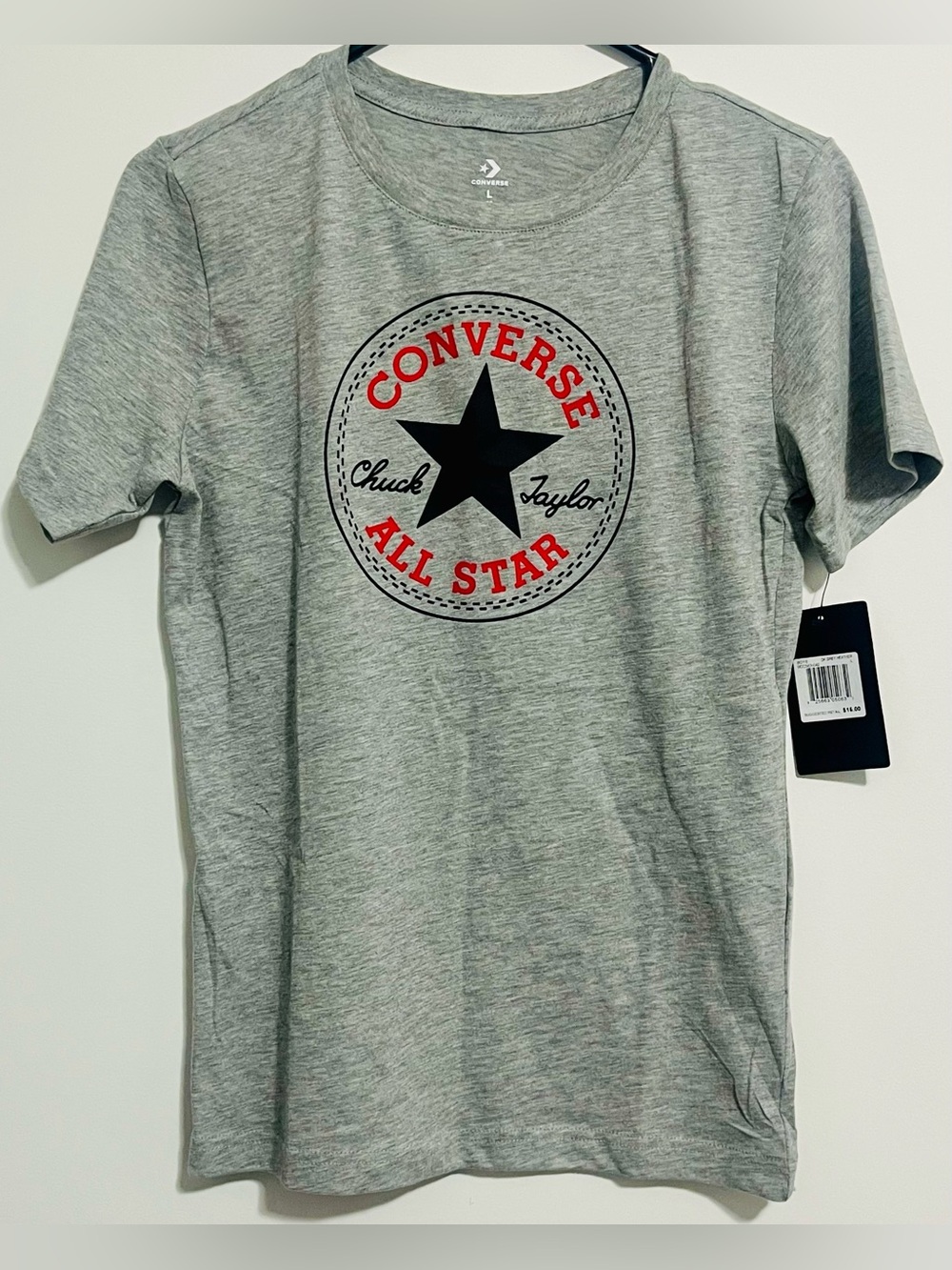 Converse Boys Gray All Star Graphic Tee